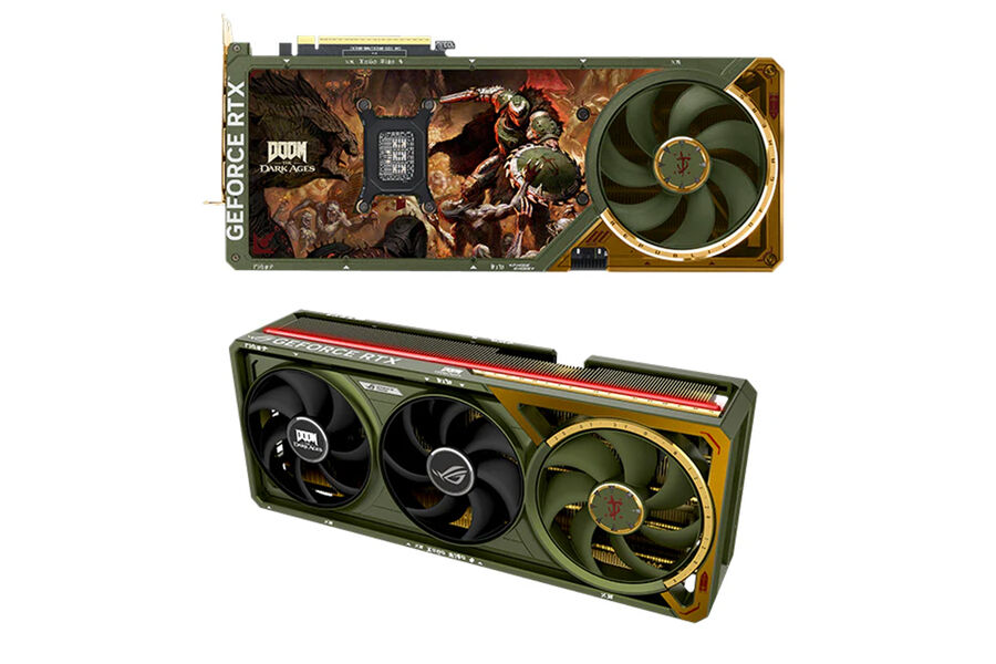 Эксклюзивную видеокарту GeForce RTX 5080 Doom Edition продают за 160 тысяч рублей